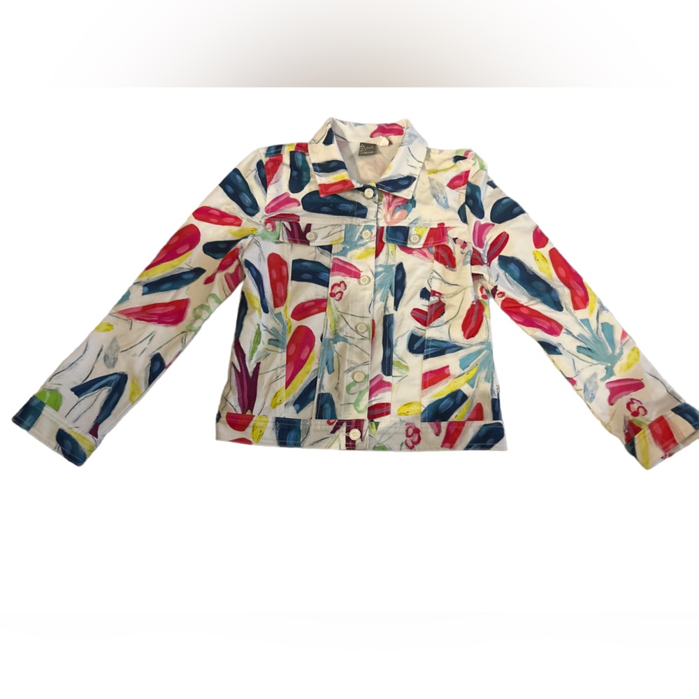 Simply Art Dolcezza: Tropical Trace II Wearable Art Soft Jacket